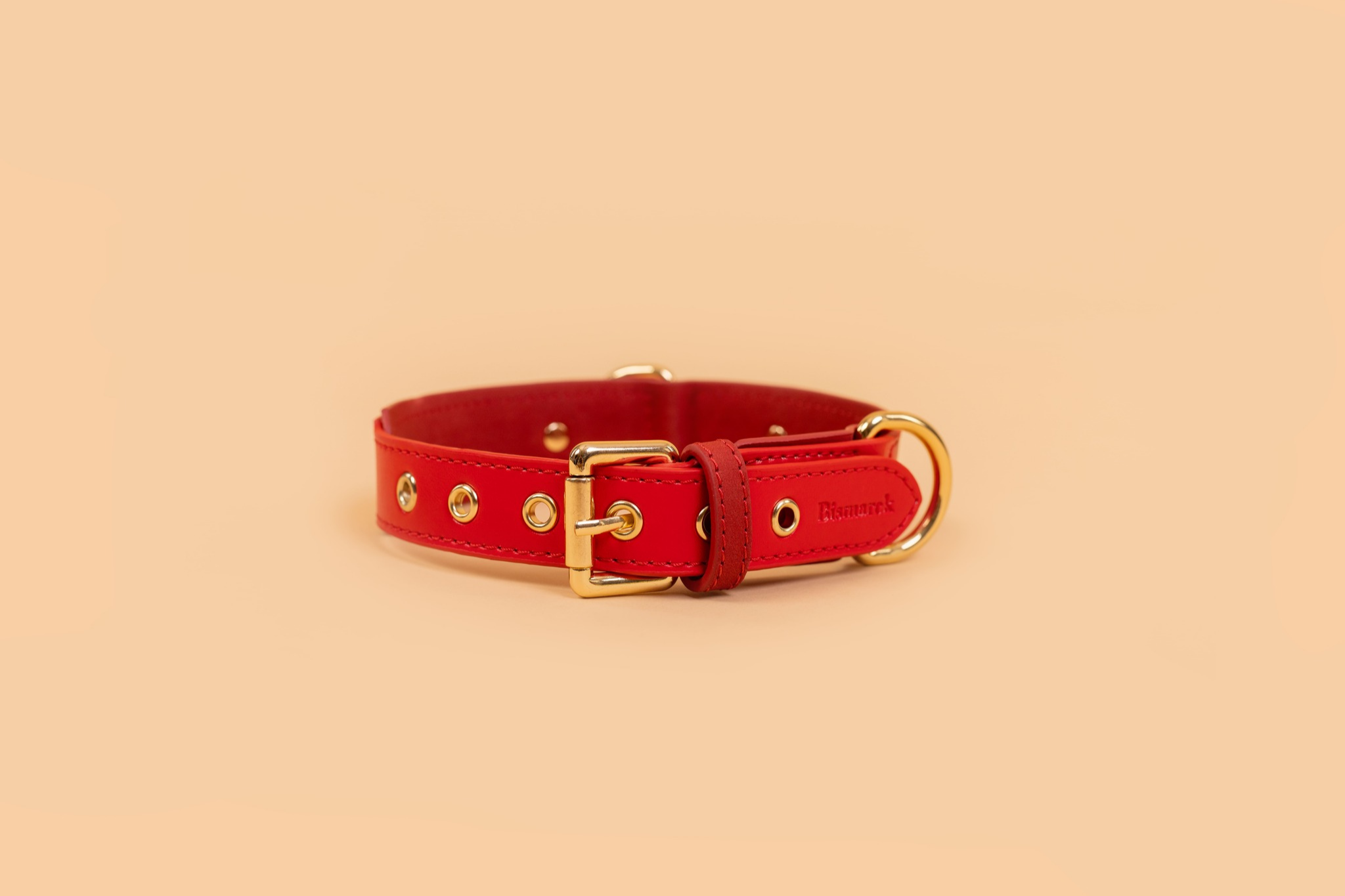 Apple Leather Walking Set in Festive Red