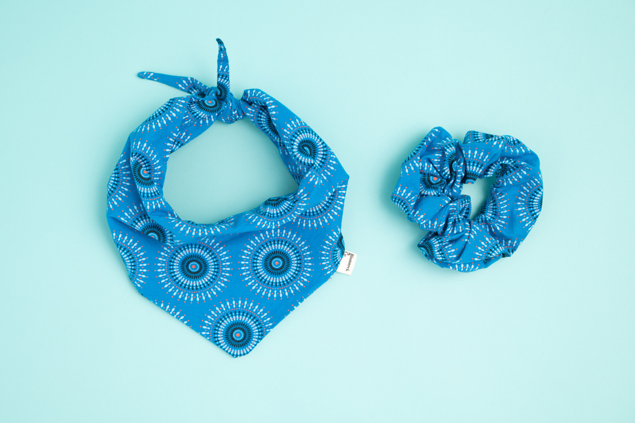 Bandana & Scrunchie Set in Blue