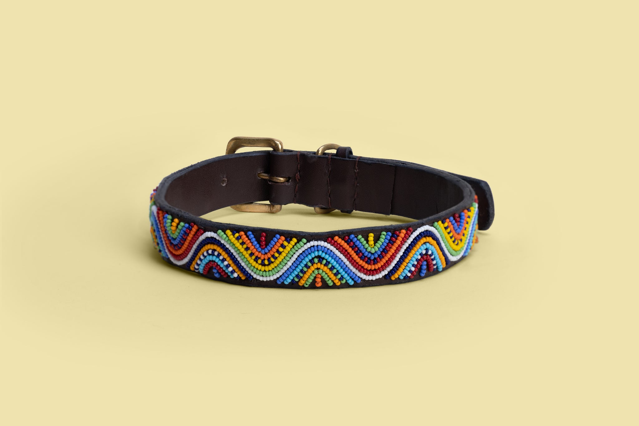 Beaded Collar | Rainbow Wave